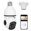 E27 WiFi Bulb Camera - 1080P Pan Tilt Security Camera | Motion Tracking with Floodlight & Siren