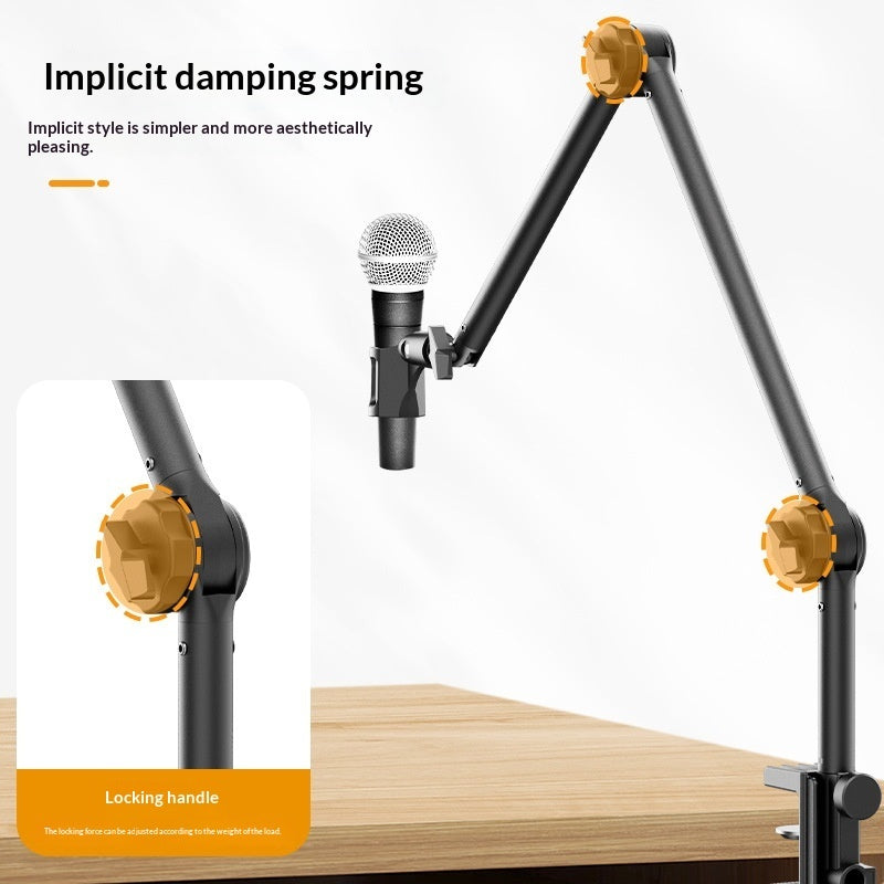 Professional Microphone Boom Arm Stand - Adjustable Swivel Mount