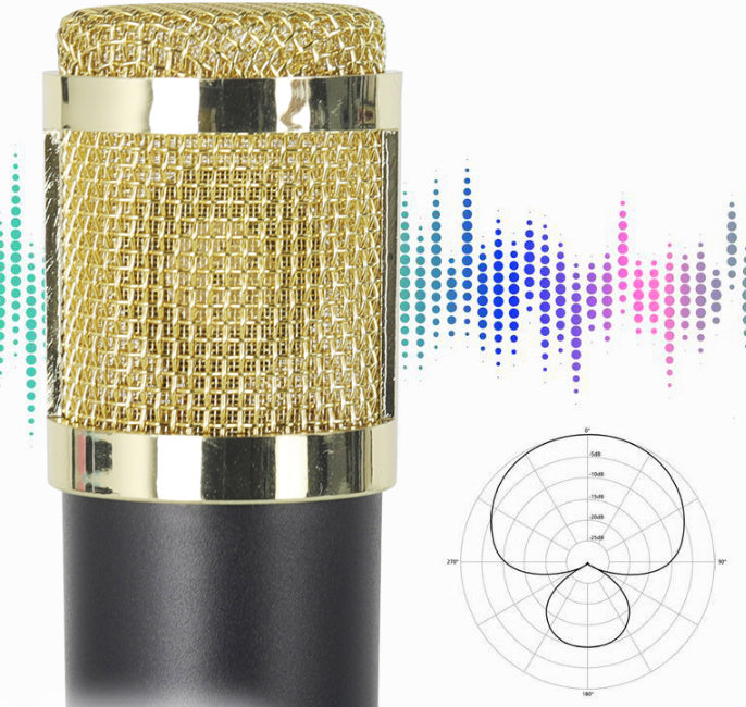 Condenser Microphone with V8 Sound Card - Mobile Recording Kit