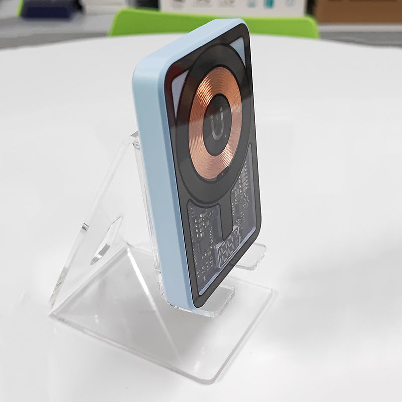 Magnetic Wireless Power Bank - 5000mAh PD 20W Fast Charge Transparent