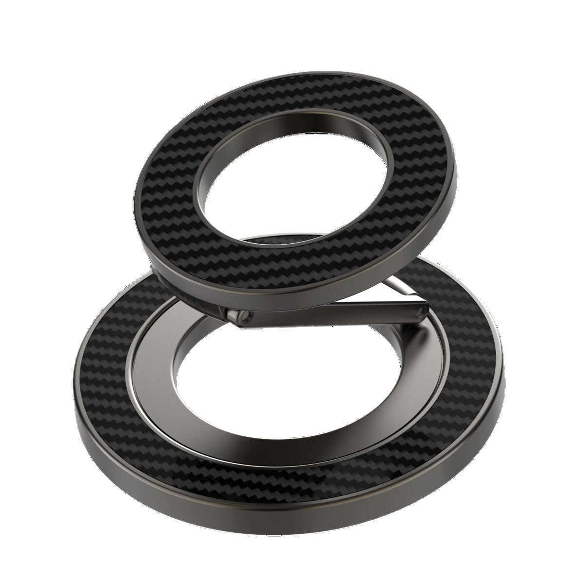 360° Rotating Magnetic Car Phone Holder - Foldable Ring Stand