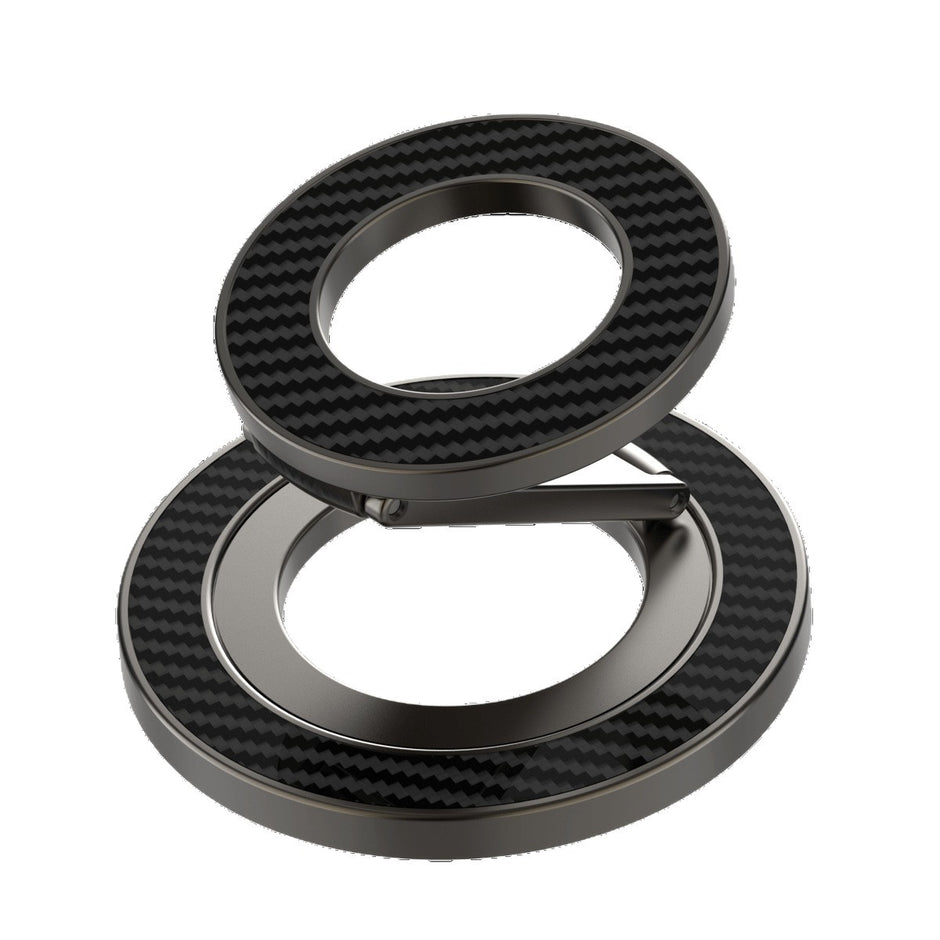 360° Rotating Magnetic Car Phone Holder - Foldable Ring Stand