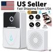 Wireless WiFi Smart Doorbell - Video Camera Intercom | 166° Wide Angle with Night Vision & Chime