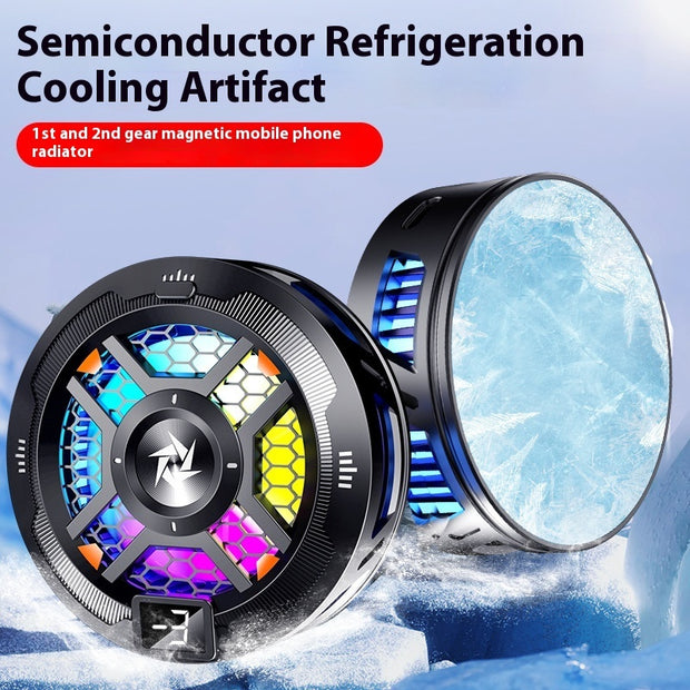 Compact Magnetic Phone Cooler - Ultra-Portable Semiconductor Radiator