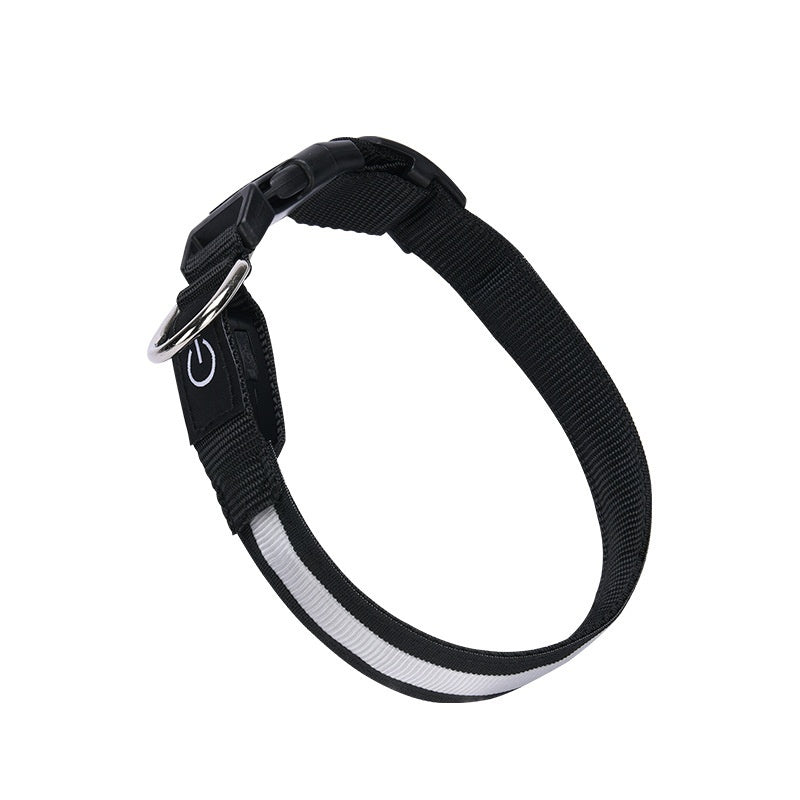 LED Dog Collar USB Rechargeable - Waterproof Light Up Safety Collar with 3 Glow Modes