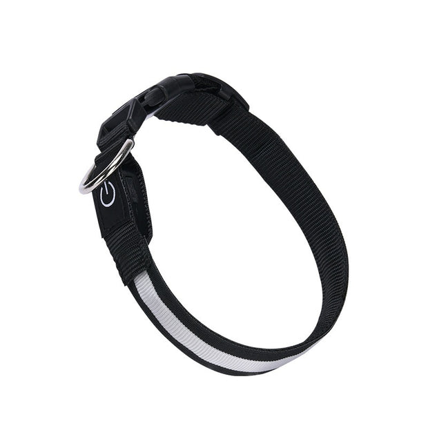 LED Dog Collar USB Rechargeable - Waterproof Light Up Safety Collar with 3 Glow Modes