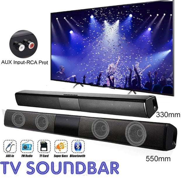 Home Theater Soundbar - Bluetooth Sound System with Remote Control