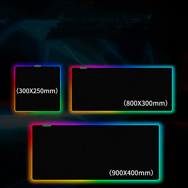 RGB LED Gaming Mouse Pad - Oversized Luminous Desk Mat with Multiple Lighting Colors
