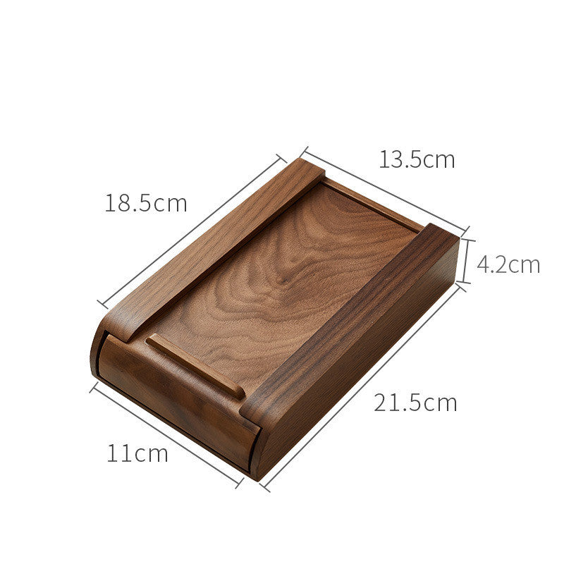 Wooden Under Desk Storage Drawer - Natural Wood Hidden Organizer