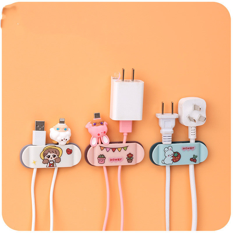 Cable Management Clips - Desktop Organizer Set of 4