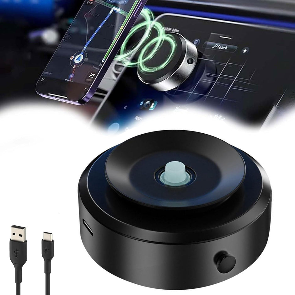 Intelligent Magnetic Car Phone Holder - Electric Auto-Clamping Mount