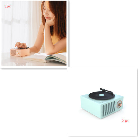 Retro Phonograph Bluetooth Speaker - Vintage Design Wireless Audio