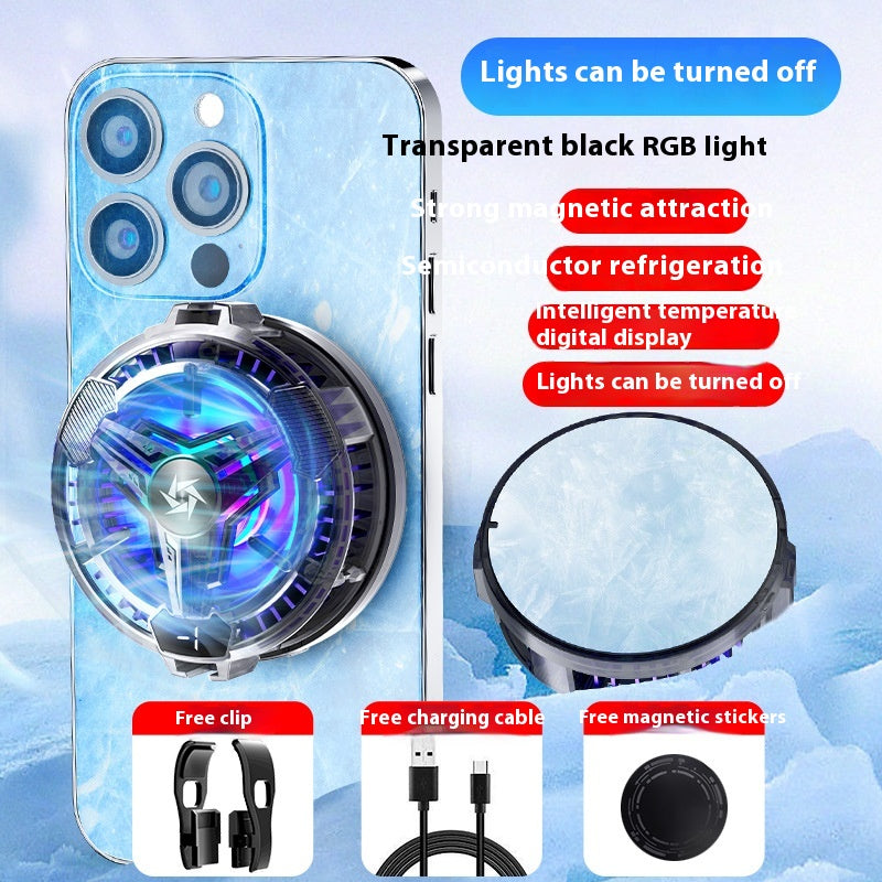 Magnetic Phone Cooler - Semiconductor Radiator with Digital Display