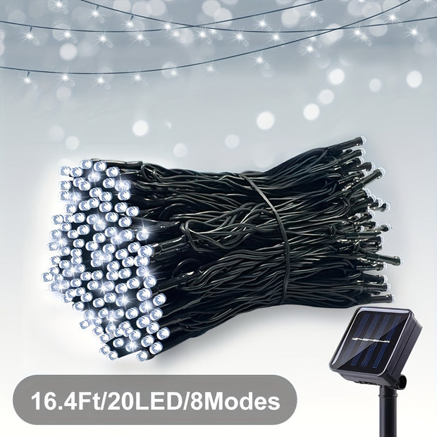 Solar LED String Lights - Outdoor Waterproof Decorative Lighting