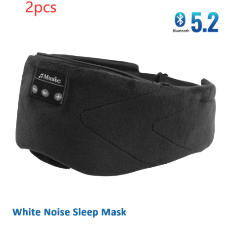 Bluetooth Sleep Mask - 20 White Noise Sounds & 15-Hour Battery