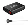 200W GaN High Power Charger - Multi-Device Fast Charging Station