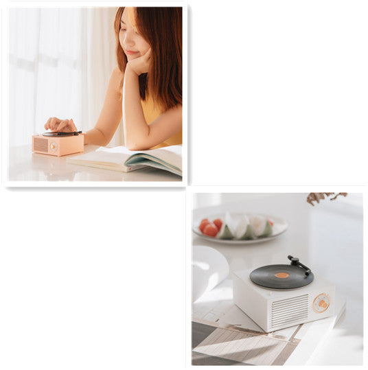 Retro Phonograph Bluetooth Speaker - Vintage Design Wireless Audio