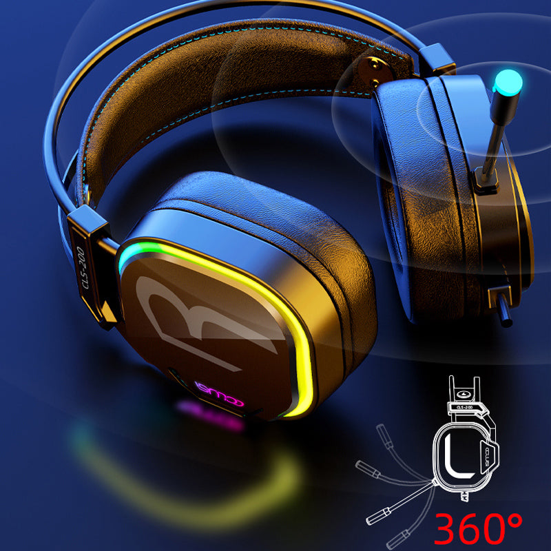 Gaming Headset 7.1 Surround Sound - USB Wired with RGB LED & Mic