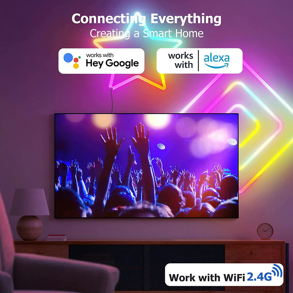 Smart LED Neon Strip Light - APP Control RGB Color Changing Flexible Lighting