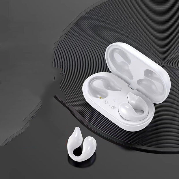 Ear Clip Bone Conduction Headphones - Bluetooth 5.2 Open-Ear Wireless