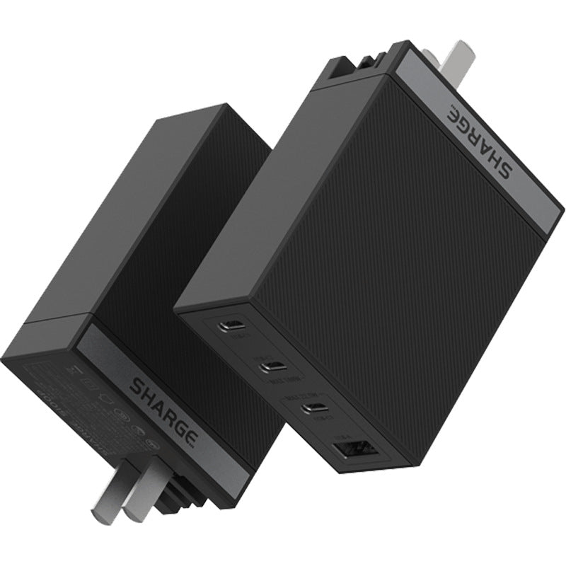100W GaN Four-Port Fast Charger - 3C1A Multi-Device PD Station