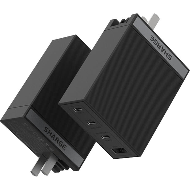 100W GaN Four-Port Fast Charger - 3C1A Multi-Device PD Station