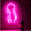 LED Neon Sign - Woman Silhouette Wall Art for Bedroom & Bar