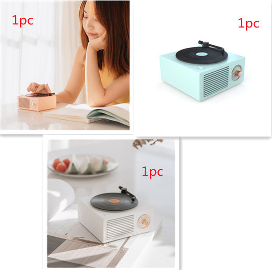 Retro Phonograph Bluetooth Speaker - Vintage Design Wireless Audio