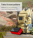 Solar Wireless Power Bank - High Capacity Portable Charger with Solar Panel