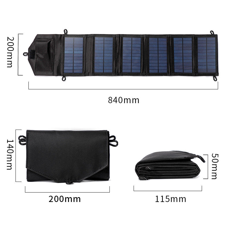 Portable Solar Panel Charger - Monocrystalline Outdoor Power Bank