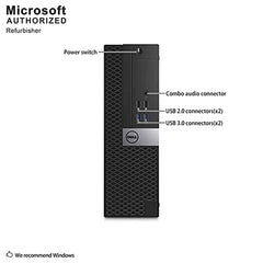 Dell Optiplex 7040 Business SFF Computer Small Tower PC (Intel Core i5-6500, 16GB Ram, 256GB SSD, DVD-RW, WiFi) Win 10 Pro (Renewed)