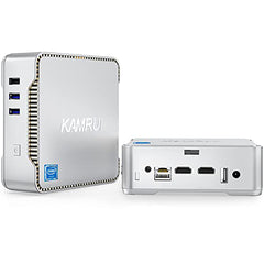 KAMRUI GK3 Plus Mini PC 16GB RAM 512GB M.2 SSD, Intel 12th Alder Lake N95 (up to 3.4GHz) Mini Tower PC, 2.5''SSD, Gigabit Ethernet, 4K UHD, WiFi, BT, VESA/Home/Business Mini Desktop Computer