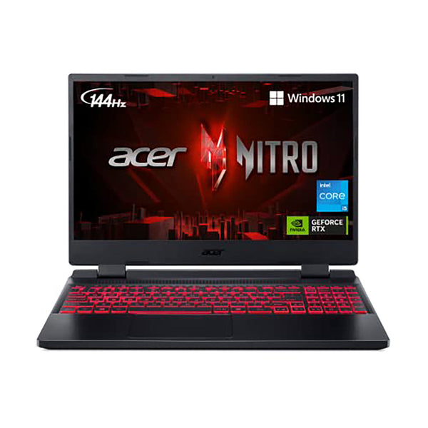 Acer Nitro 5 AN515-58-525P Gaming Laptop |Core i5-12500H | NVIDIA GeForce RTX 3050 Laptop GPU | 15.6" FHD 144Hz IPS Display | 8GB DDR4 | 512GB PCIe Gen 4 SSD | Killer Wi-Fi 6 | Backlit Keyboard, Black