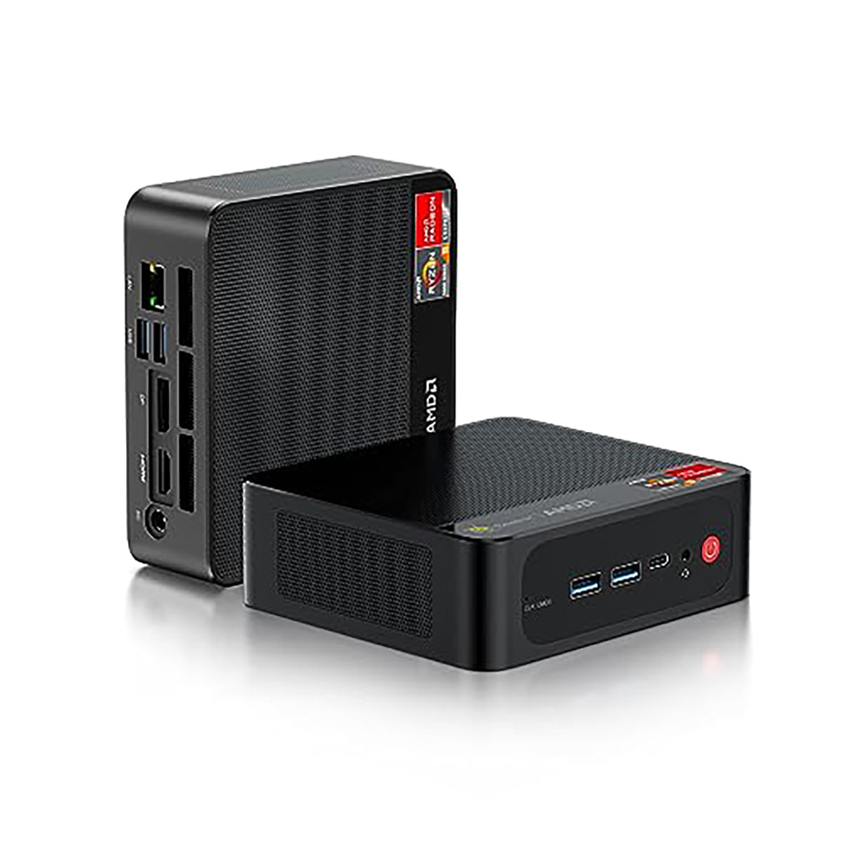 Beelink Mini PC, AMD Ryzen 7 5700U 8 Core(Up to 4.3GHz), 16GB DDR4 RAM 500GB NVMe M.2 SSD, SER5 Pro Mini Desktop Computer Support 4K@60Hz Output/WiFi 6/BT5.2/DP/HDMI/USB-C/USB-A3.2, Gaming/Office/Home
