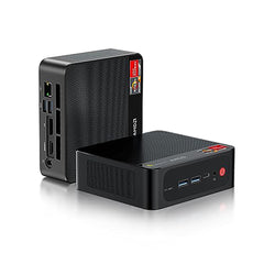 Beelink Mini PC, AMD Ryzen 7 5700U 8 Core(Up to 4.3GHz), 16GB DDR4 RAM 500GB NVMe M.2 SSD, SER5 Pro Mini Desktop Computer Support 4K@60Hz Output/WiFi 6/BT5.2/DP/HDMI/USB-C/USB-A3.2, Gaming/Office/Home