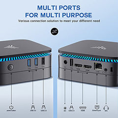 KAMRUI AK1 PRO Mini Desktop Computers, 16GB RAM 512GB ROM Mini PC with Intel Celeron N5105(up to 2.90 GHz), Micro Computer Support 4K UHD/HDMI 2.0/LAN/4 USB 3.0 for School Office Home
