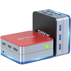 GMKtec Nucbox G2 Mini PC Windows 11 Pro Intel N100 (Up to 3.4GHz) 4C/4T, Mini Desktop Computer Dual LAN 1000Mbps 12GB DDR5 128GB PCle SSD, Micro PC 4K, Triple Display, WiFi6, BT5.2, Energy Efficient