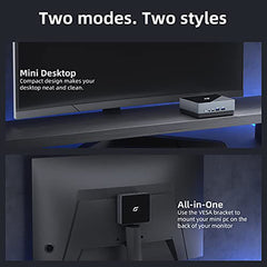 CyberGeek Nano J1 Mini PC Win 11 Pro, Intel N5095A Quad-Core(Beat N5105) Up to 2.9Ghz, 16GB RAM 3200MHz, 1TB PCIe SSD Mini Computer, Micro PC with 4K Dual Display, WiFi, BT, RJ45, VESA, Office/Home