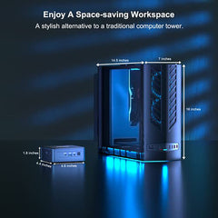 GEEKOM Mini PC, Mini IT11, 11th Intel i7-11390H (Up to 5.00 GHz), 32GB DDR4 RAM 1TB M.2 SSD, Windows 11 Pro Mini NUC Computers, Support 8K Output/WiFi 6/USB4.0/BT5.2, Home&Office Mini Desktop Computer