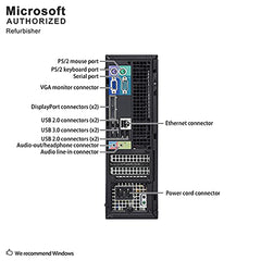 Dell Optiplex 7010 Business Desktop Computer (Intel Quad Core i5-3470 3.2GHz, 16GB RAM, 2TB HDD, USB 3.0, DVDRW, Windows 10 Professional (Renewed)