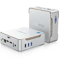 KAMRUI GK3 Plus Mini PC 16GB RAM 512GB M.2 SSD, Intel 12th Alder Lake N95 (up to 3.4GHz) Mini Tower PC, 2.5''SSD, Gigabit Ethernet, 4K UHD, WiFi, BT, VESA/Home/Business Mini Desktop Computer