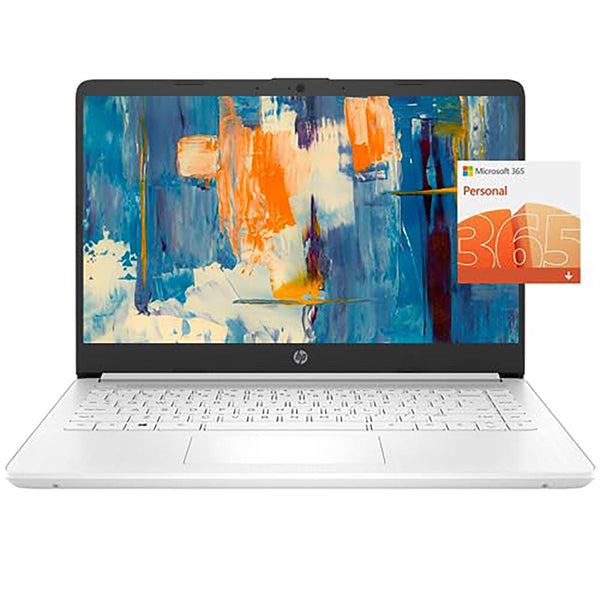 HP Stream Laptop 14" HD Intel Celeron N4120 16GB Memory 320GB Storage Windows 11 White