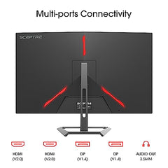 Sceptre 32-inch IPS 4K UHD 3840 x 2160 Monitor DisplayPort x2 HDMI x2 99% sRGB Build-in Speakers, Machine Black 2024 (U325W-UPT)