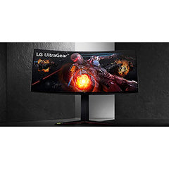 LG UltraGear QHD 34-Inch Curved Gaming Monitor 34GP83A-B, Nano IPS 1ms (GtG) with VESA DisplayHDR 400, NVIDIA G-SYNC, and AMD FreeSync Premium, 144Hz, Black