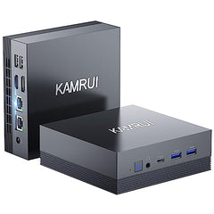KAMRUI Mini PC,AMD Ryzen 5 5560U (6C/12T, up to 4.0 GHz), Mini Computer Tower with Dual Channel 16GB DDR4 512GB SSD,Small Desktop Computers Windows 11 Pro,4K Triple Display,BT4.2/WiFi 5/Dual LAN