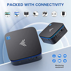 KAMRUI AK1 PRO Mini Desktop Computers, 16GB RAM 512GB ROM Mini PC with Intel Celeron N5105(up to 2.90 GHz), Micro Computer Support 4K UHD/HDMI 2.0/LAN/4 USB 3.0 for School Office Home