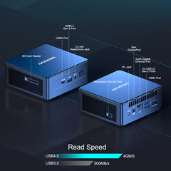GEEKOM Mini PC, Mini IT11, 11th Intel i7-11390H (Up to 5.00 GHz), 32GB DDR4 RAM 1TB M.2 SSD, Windows 11 Pro Mini NUC Computers, Support 8K Output/WiFi 6/USB4.0/BT5.2, Home&Office Mini Desktop Computer