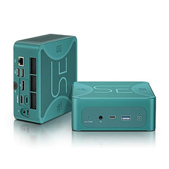 Beelink Mini PC, AMD Ryzen 7 7735HS(8C/16T, Up to 4.75GHz), 32GB DDR5 RAM 1TB PCIe4.0 SSD, Radeon 680M, SER6 MAX Mini Desktop Computer Support 4K@60Hz Triple Display/USB4/WiFi 6/BT5.2/2.5Gbps for Home