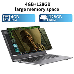 SGIN Laptop 15.6 Inch 4GB DDR4 128GB SSD Windows 11 Intel Celeron Quad Core Mini HDMI WiFi Webcam USB3.0 Bluetooth 4.2