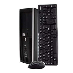 HP Elite Desktop PC Computer | Intel Quad-Core i5 | 8GB Ram | 1TB HDD | 24 Inch LCD Monitor (1080p HDMI) | Wireless Keyboard and Mouse | WiFi + Bluetooth | Windows 10 (Renewed) (6200)